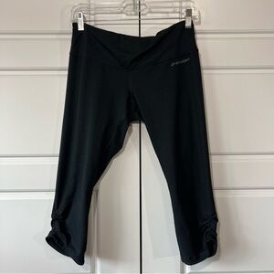 Brooks Charcoal Performance‎ Capri Leggings with Ruching